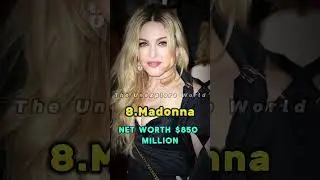 Top 10 Richest Singers in the World 2024🤑 #top10 #theunexploreworld