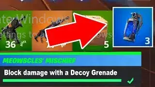 Block damage with a Decoy Grenade Fortnite