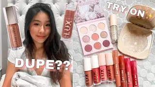 New Colourpop Launches Lux Gloss Vs Fenty Glosses!! Lux Velvet Lip, Blush Crush Shadow, Just A Tint