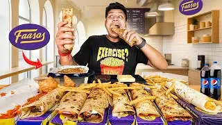 Spending 2000rs in FAASOS!!! Wraps, Rice Bowls, Pizza Puff & Cheesecakes