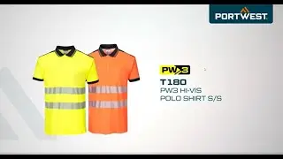 Portwest T180 - PW3 Hi-Vis Polo Shirt S/S - EN