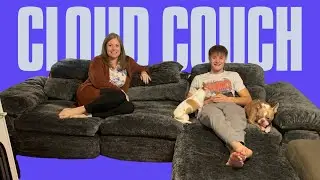Like sitting on a GIANT soft bean bag! viral cloud couch