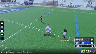 Playing football on Roblox with damji