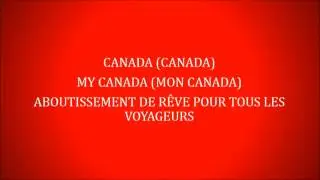 Canada (You're a Lifetime Journey) Lyrics by Eva Avila