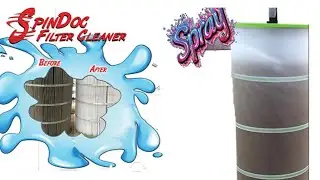 SpinDoc Filter Cleaner with cyclone tornado action.  Clean your filter in seconds with spin