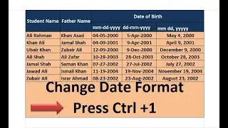 how to change date format in excel (dd/mm/yyyy) to (mm/dd/yyyy) and (March 1, 2022)