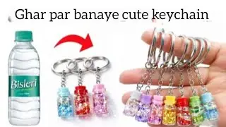 How to make homemade cute keychain very easy to make so don't skip the video 