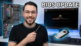Как обновить BIOS на материнской плате GIGABYTE B550 AORUS ELITE | Простое руководство по обновле...