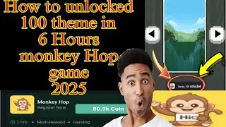How to unlock 100 theme monkey Hop game 2025
