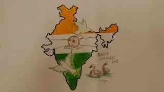 26 January Republic Day drawing, Pencil sketch, use colour, easy drawing for Beginners #Canvasart