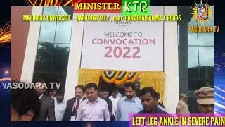 MINISTER KTR Left Leg Ankle Pains