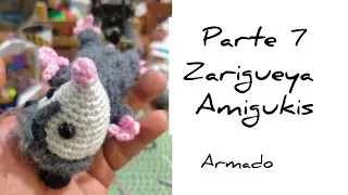 tejiendo paso a paso con amigukis una zarigueya. parte 7 armando nuestro proyecto