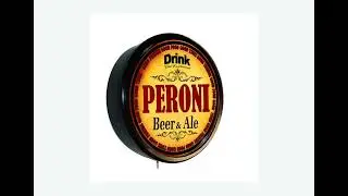 PERONI BEER ALE LIGHTED WALL SIGN