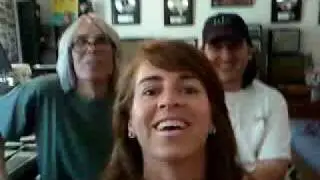 life on planet cowgirl~me n sam n steve hinson in the studio:)