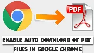 How to Enable Auto Download of PDF files in Google Chrome