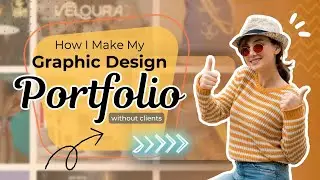 My Graphic Design Portfolio | How You Can Also Create By Following My Steps [ COMPLETE PROCESS ] 🚀