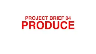 Project Brief - PRODUCE - Get The Goods