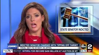 Indicted state senator charged with tipping off target