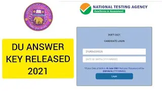 Du entrance exam answer key released 2021