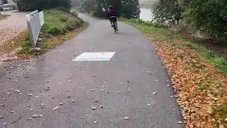 Neuer Radwegeabschnitt am Weserufer Hameln hinter der Jugendherberge