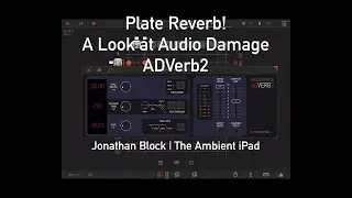 Plate Reverb Magic: The Ambient iPad Electronic Music with ADverb2, apeMatrix, AR-909, Rozeta