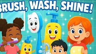 Brush, Wash, Shine! ✨🪥 &ndash; A Fun Hygiene Song for Kids | DiamonddKids