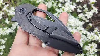 Складаний ніж folding knife Kizer Megatherium S35VN Titanium