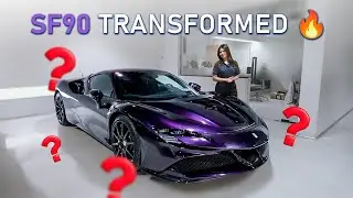 Ferrari SF90 Colour Change | Viola Hong Kong to Illuminum Brown at Approved Detailing