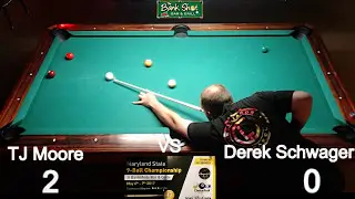 TJ Moore Vs Derek Schwager - Maryland 9-ball Championship