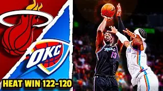 Miami Heat Win THRILLER vs OKC | Bam Adebayo RAINS THREES, Wiggins Nails GAME WINNER