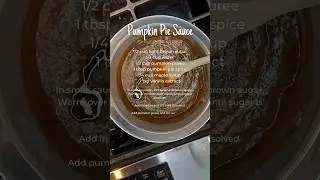 Pumpkin Pie Sauce recipe (for Pumpkin Spice Lattes at home) #easyrecipes #psl #starbucksathome