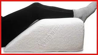 Bed Buddy Leg Pillow Foam Wedge, 7.5 Inch - Leg Elevation Pillow With Memory Foam Top