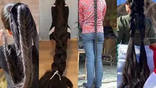 longest braids in the world🤯😱 #dreamlonghair realliferapunzel  #beautifulhair #silkyhair #thickhair