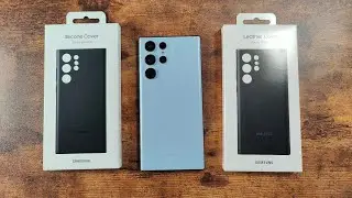 Samsung Galaxy S22 Ultra Official Leather and Silicon Cases!
