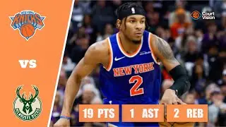 Miles McBride - 19 Points, 5 Three-Pointers, 1 Assist vs Bucks - 2025-26 Regular Season