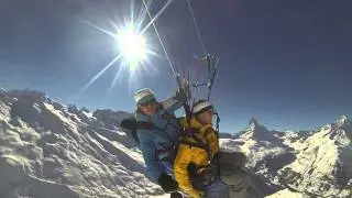 Tandem Paragliding in Zermatt with SwissPasses com