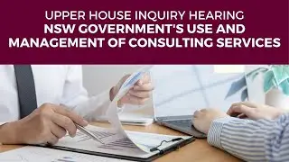 Public hearing - PAWC - NSW Government's use and management of consulting services - 26 June 2023