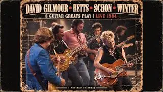 David Gilmour • Betts • Schon • Winter & More 8 Guitar Greats Play🔥 Live 1984 (Inspired Tribute)