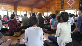 Silent, Mindful Lunch at Blue Cliff Monastery
