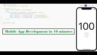 Counter App using React native.