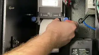 How to Reload the Receipt Printer in a SpyderWash Rear-Load Kiosk