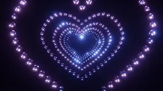 Tunnel With Pink-Blue Light From Disco Balls on a Black Background. 4K 60fps Loop