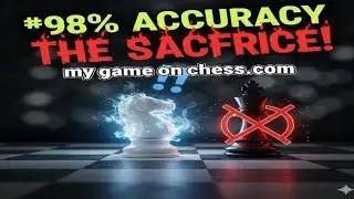 my amazing game l Sacrifice the knight l brilian move l accuration almost 98% l win the game l