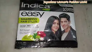 Indica easy hair colour shampoo review ||Indica hair colour shampoo review || #haircolor #shampoo