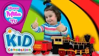 How To Build A Railroad Railroad Engine And Tracks Kid Connection | HappyMilaTV #111