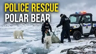 The Incredible Moment Police Rescued a Polar Bear