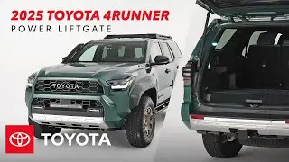 2025 Toyota 4Runner: Operating the Power Liftgate | Toyota Drive-Off Essentials