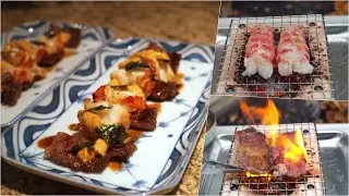 🔥 Japanese Surf & Turf: Lobster, Wagyu, Uni, Binchotan Charcoal Grill 烤龍蝦, 日本和牛, 扇貝, 路邊小吃