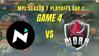 NEXPLAY SOLID VS WORK AUSTER FORCE GAME 4 | MPL SEASON 7 PLAYOFFS DAY 1