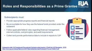 Best Practices in Managing Subgrantee Reporting in the Performance Measurement Tool (PMT)